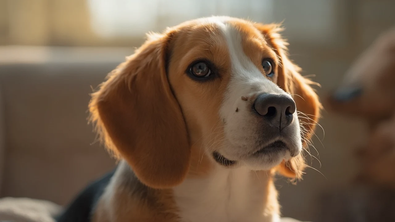 Beagle before grooming