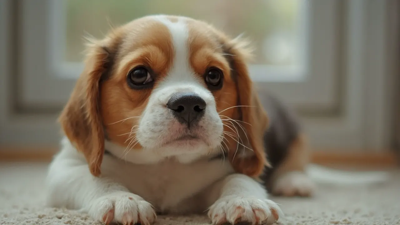 Beagle before grooming