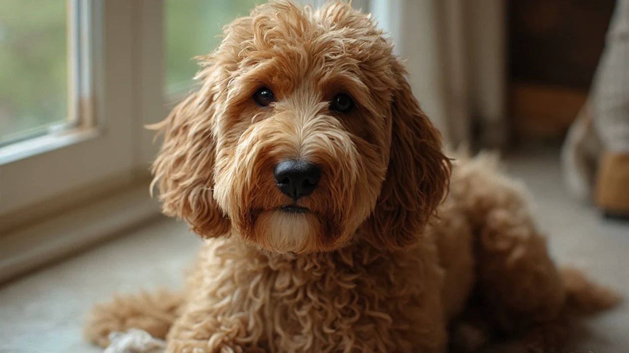 Bernedoodle after maintenance trim grooming