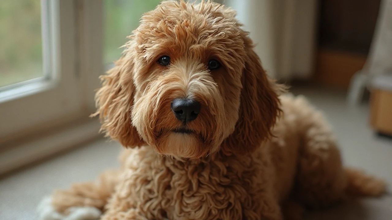 Bernedoodle before grooming