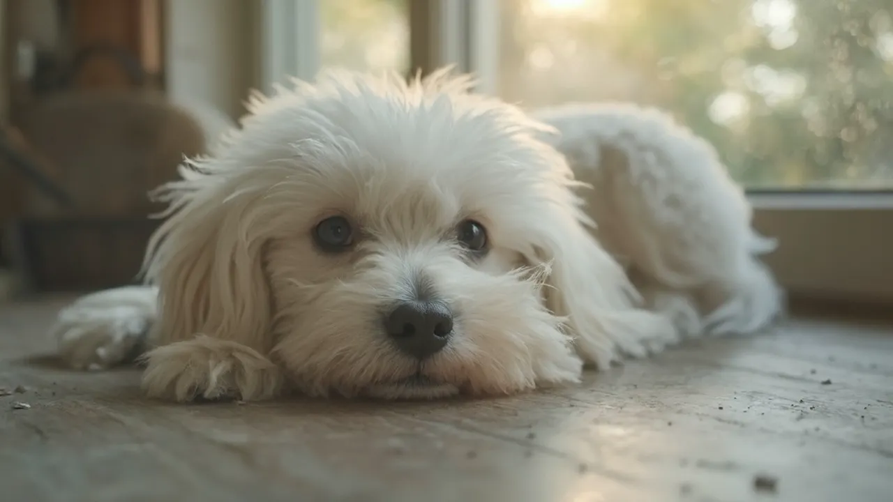 Bichon Frise before grooming
