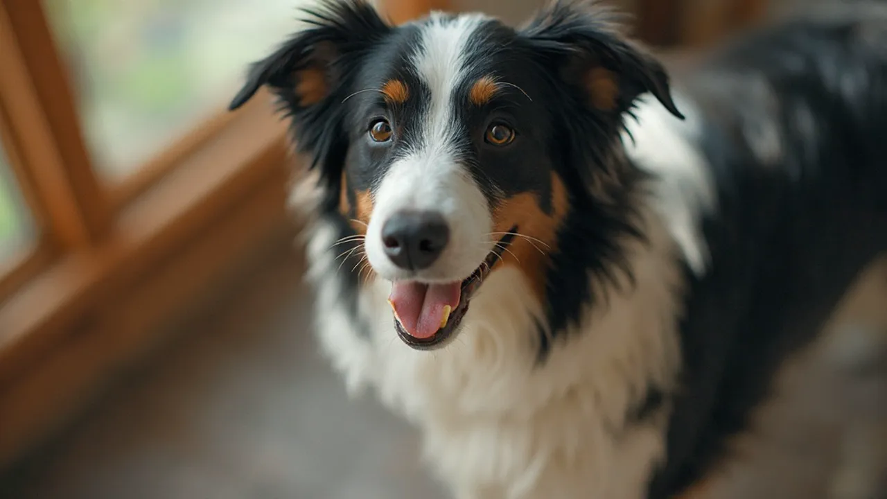 Border Collie after grooming