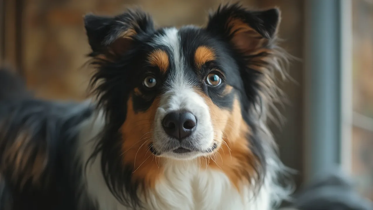 Border Collie after maintenance trim grooming