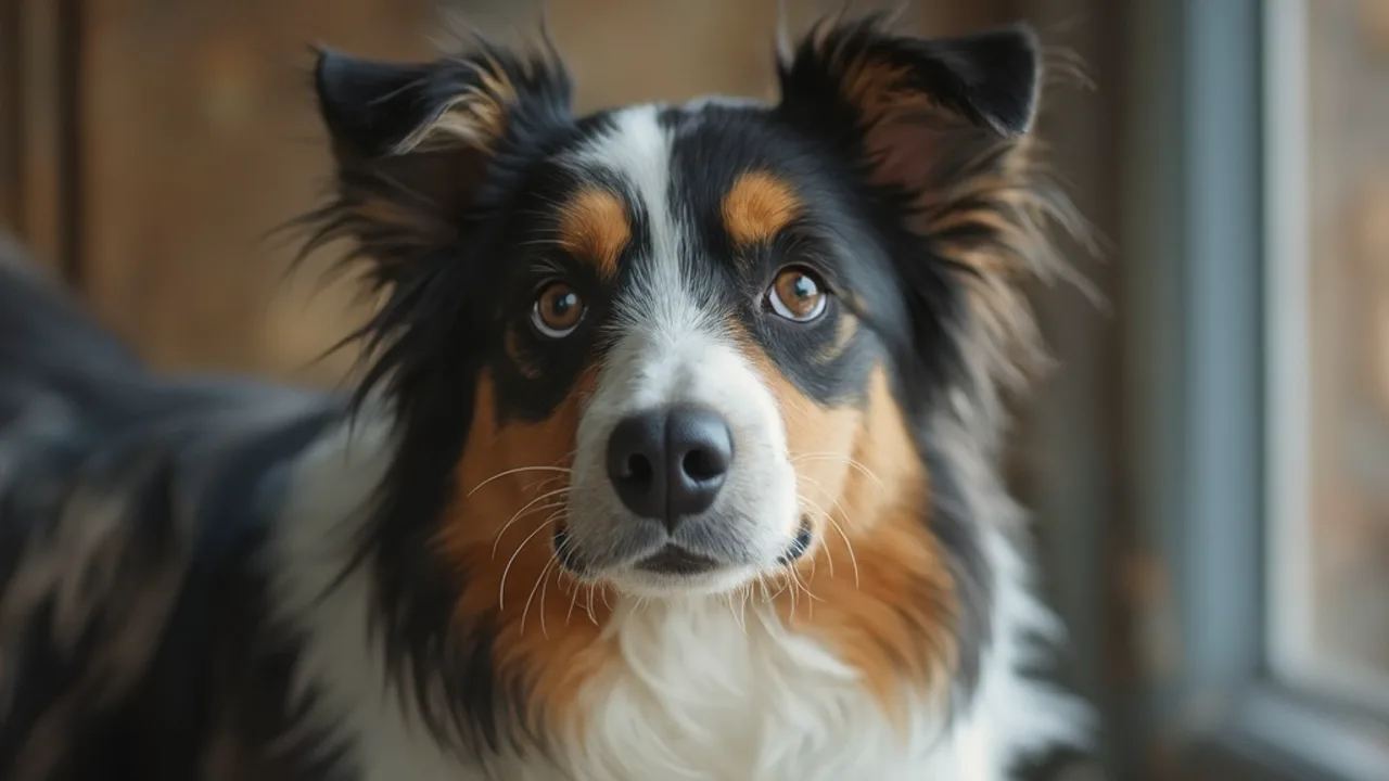Border Collie before grooming