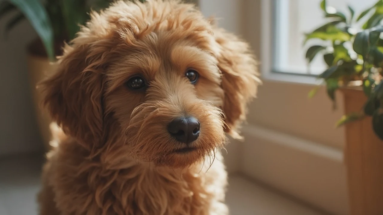 Cavapoo before grooming
