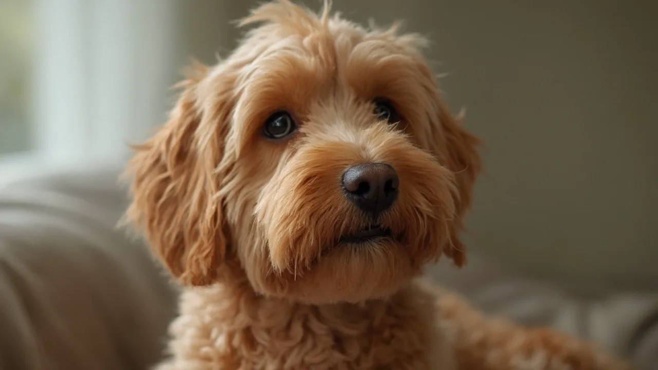 Cockapoo before grooming