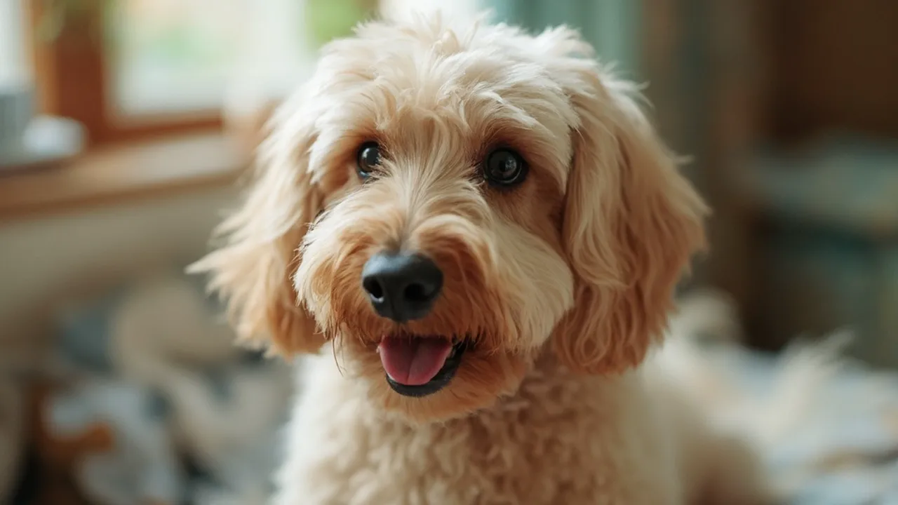 Cockapoo after grooming