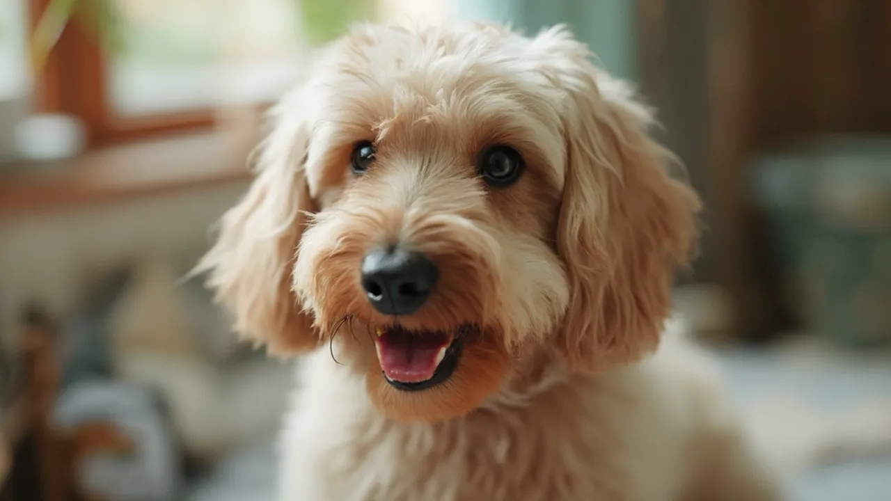 Cockapoo before grooming