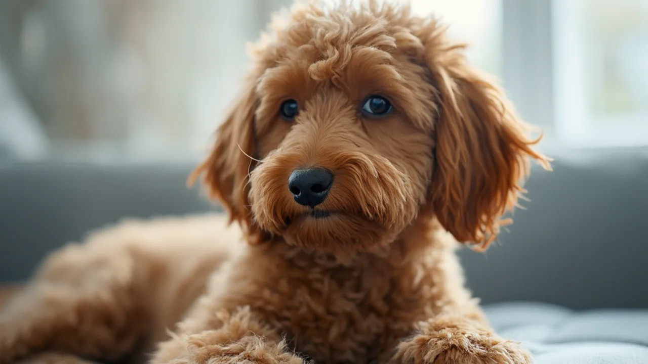 Cockapoo after maintenance trim grooming