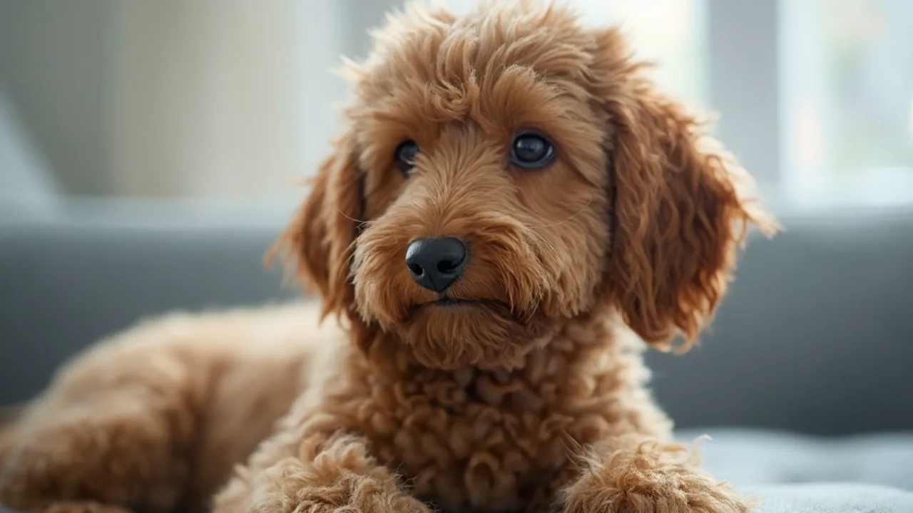 Cockapoo before grooming