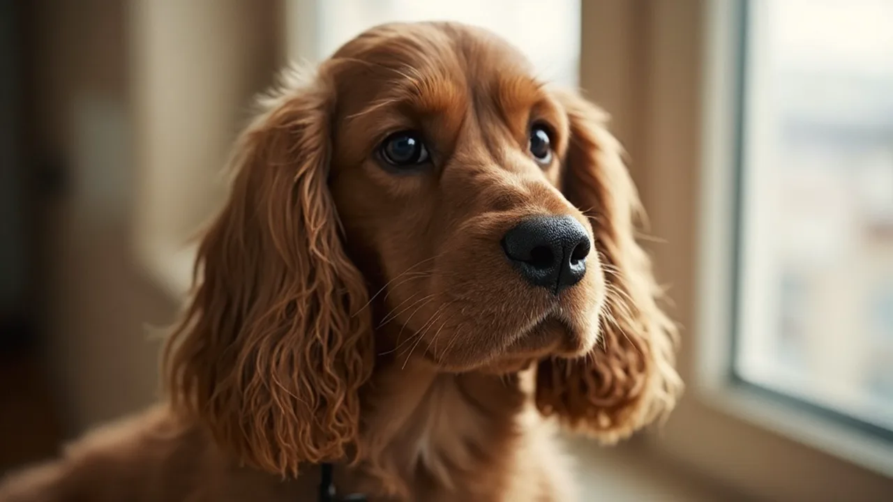 Cocker Spaniel before grooming