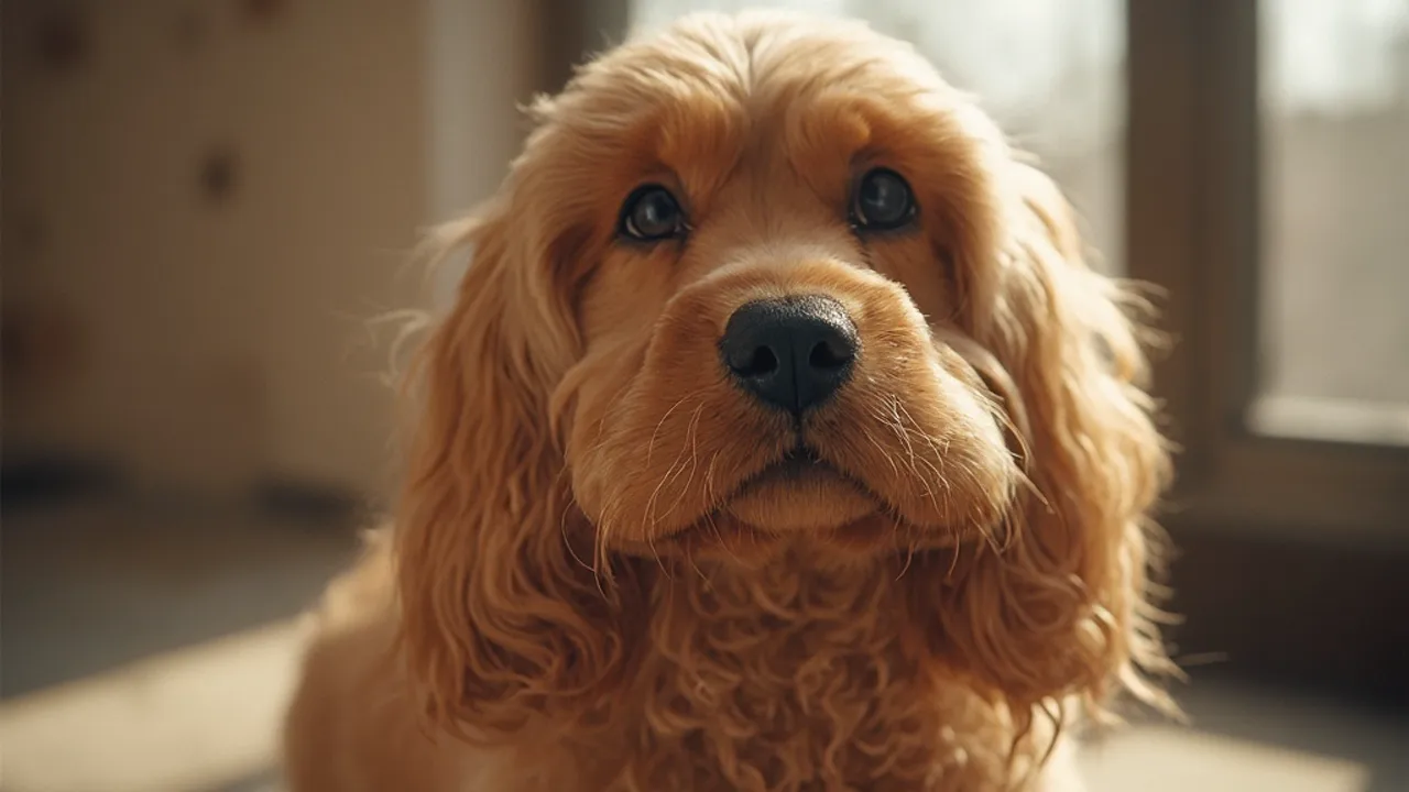 Cocker Spaniel after grooming