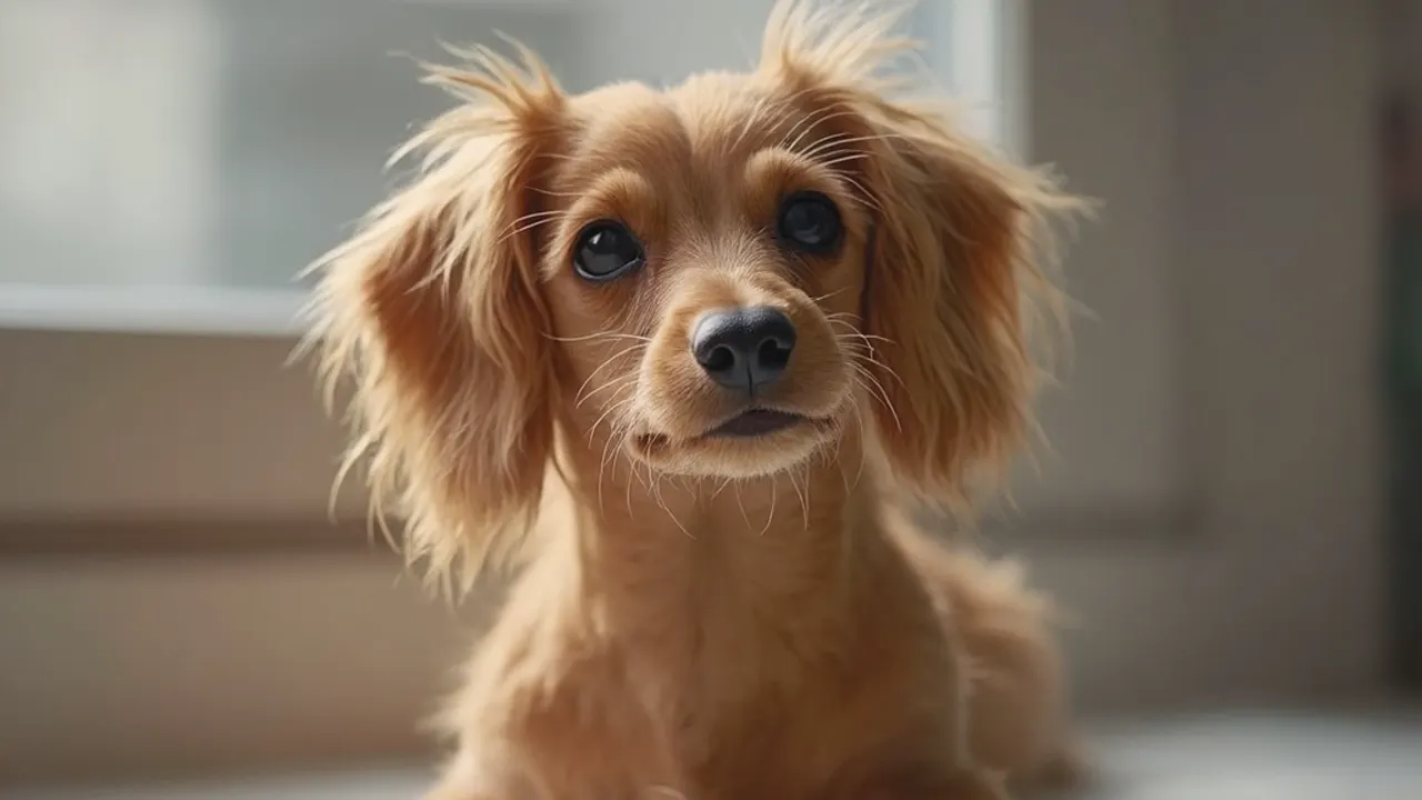 Dachshund before grooming