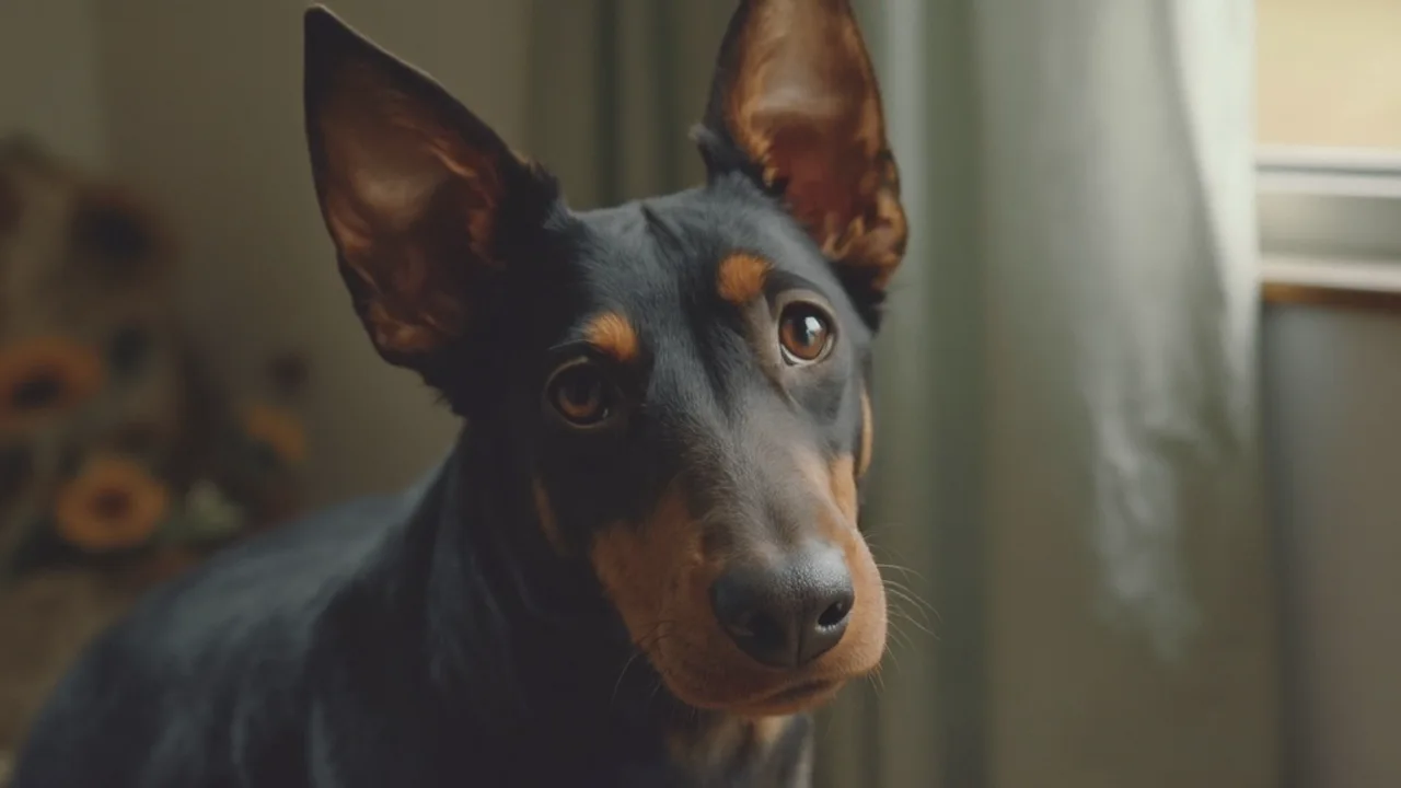 Doberman Pinscher before grooming