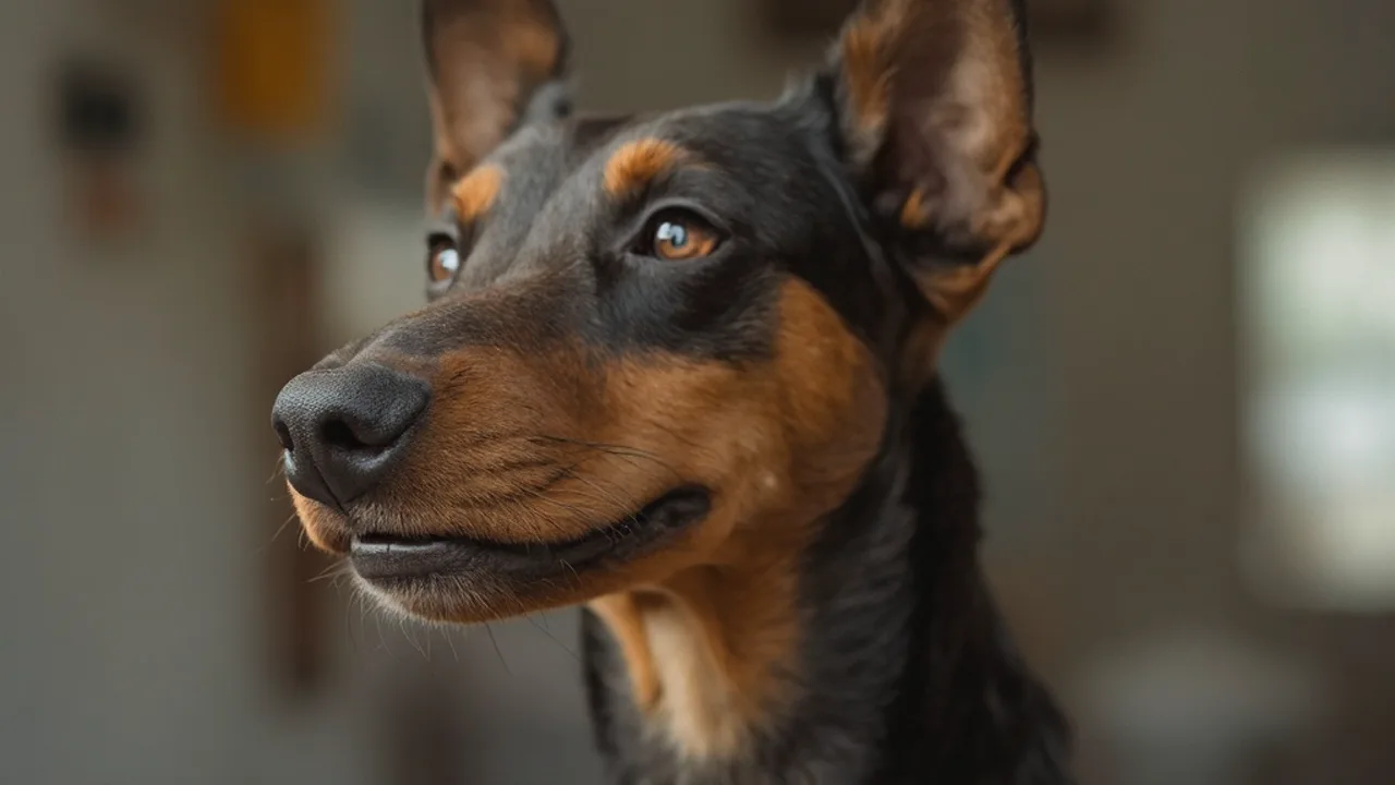 Doberman Pinscher after grooming