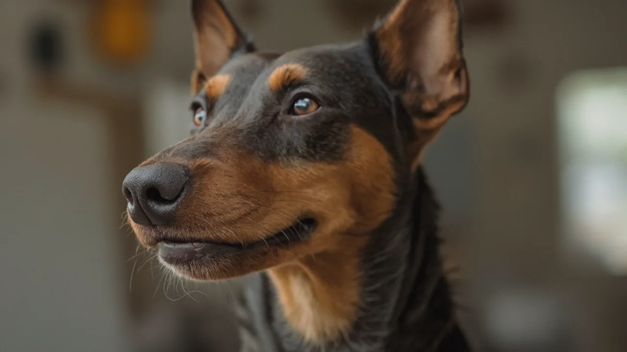 Doberman Pinscher before grooming