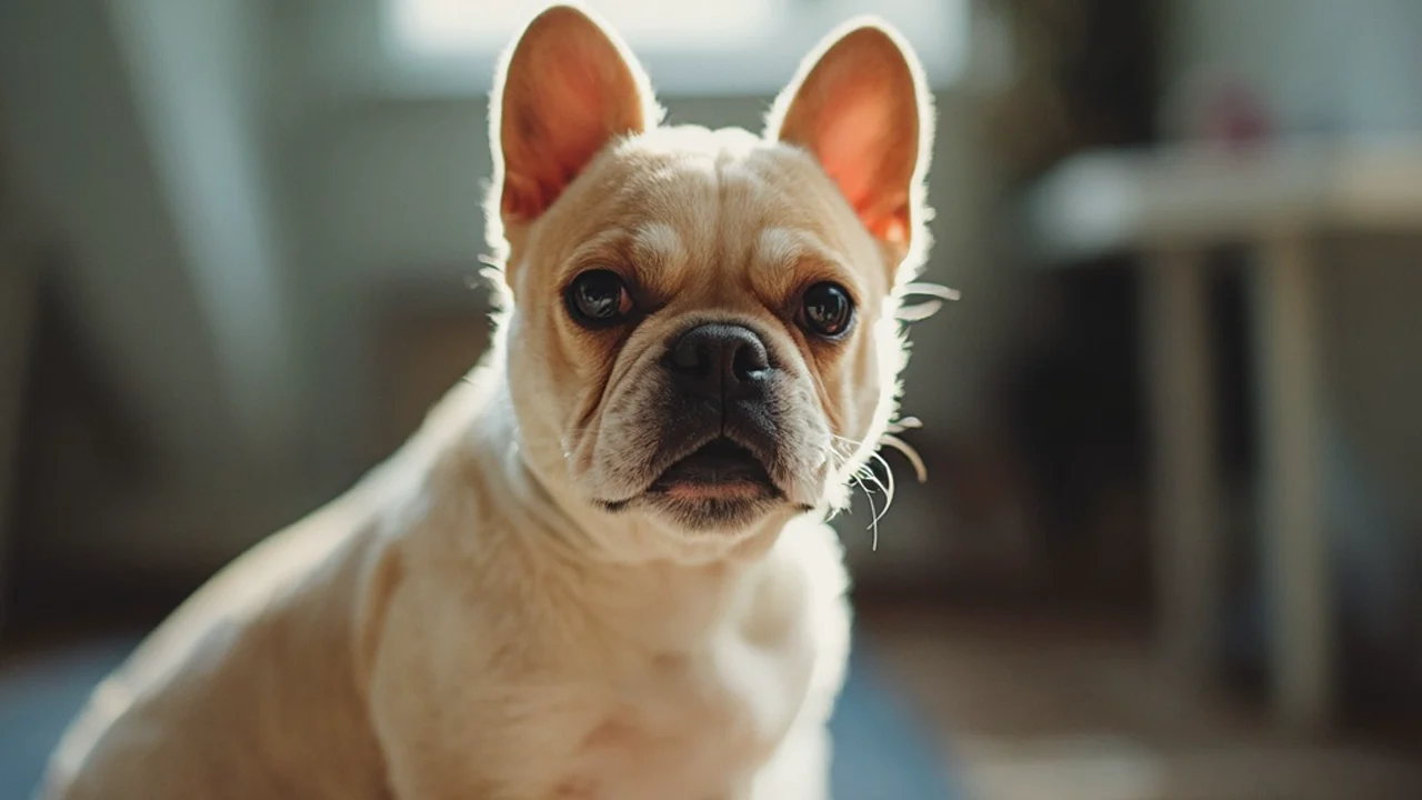French Bulldog after grooming