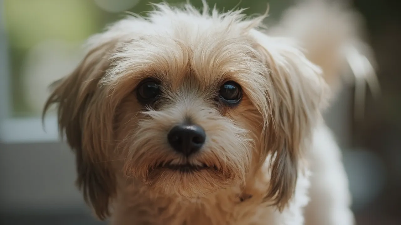 Havanese before grooming