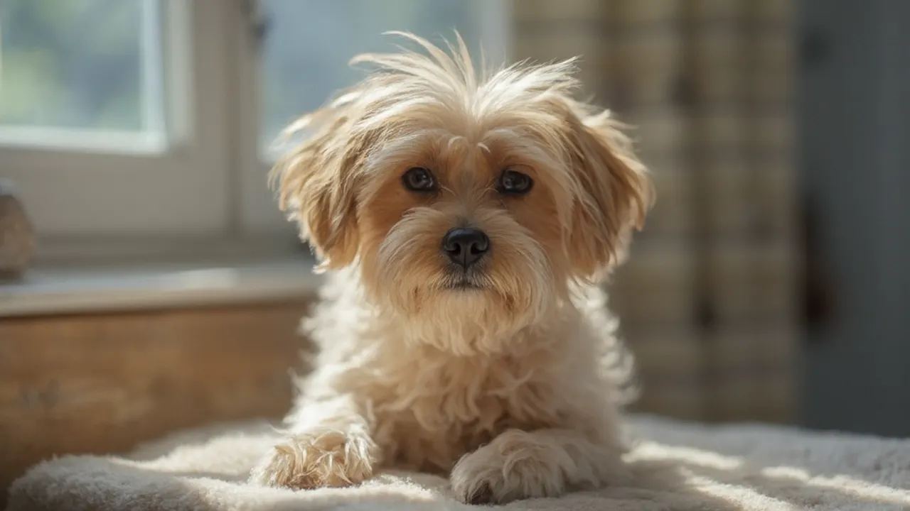 Havanese before grooming