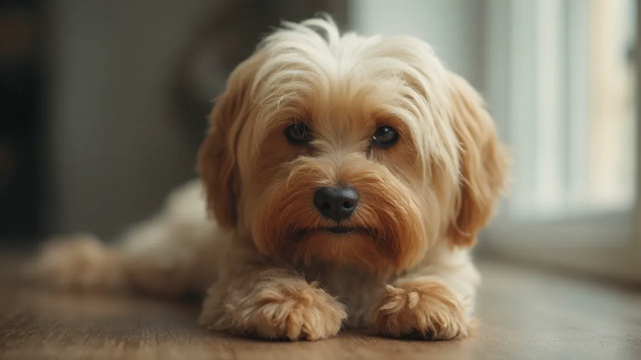 Havanese before grooming