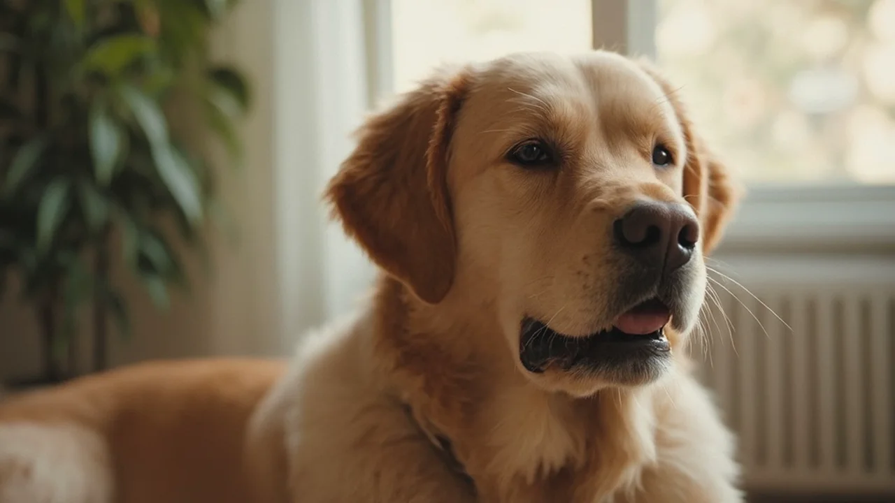 Labrador Retriever before grooming