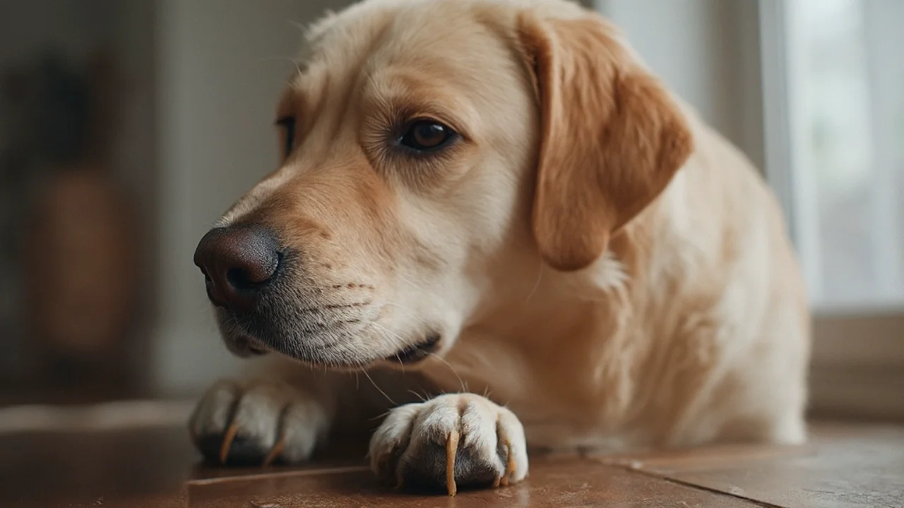 Labrador Retriever after maintenance trim grooming