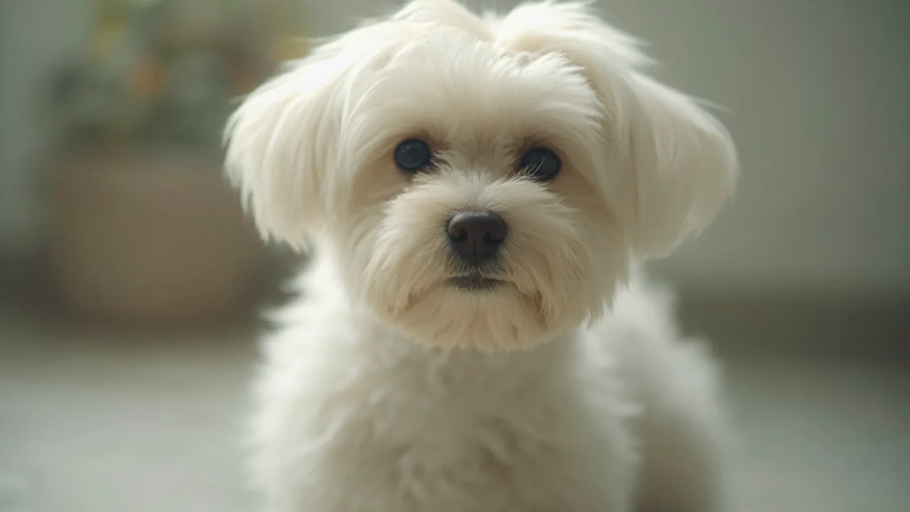 Maltese after grooming