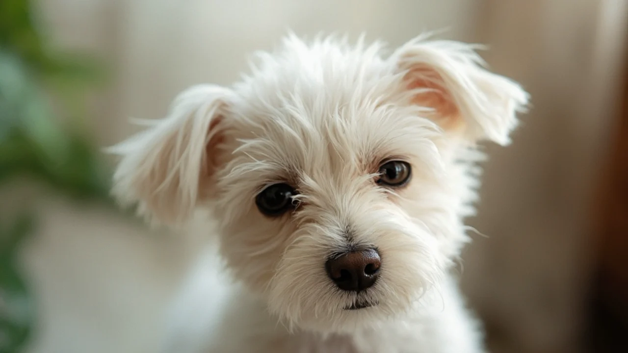 Maltese after maintenance trim grooming