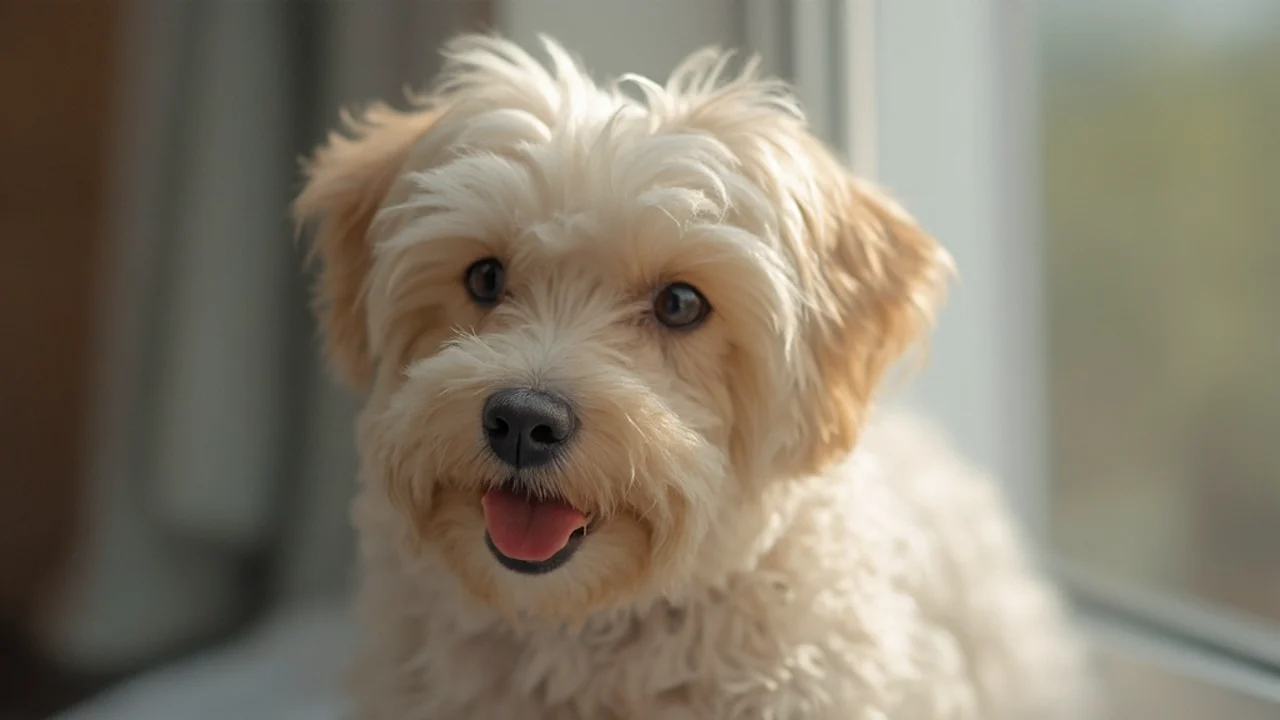 Maltipoo before grooming