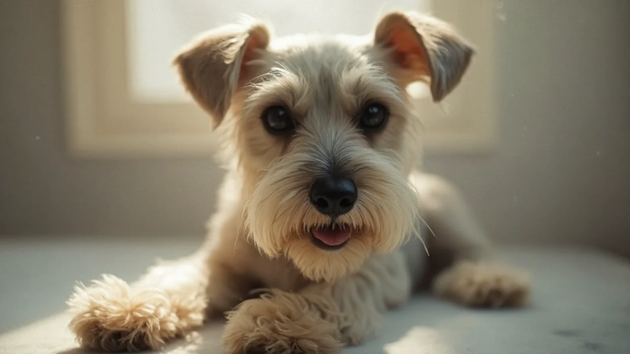 Miniature Schnauzer after grooming
