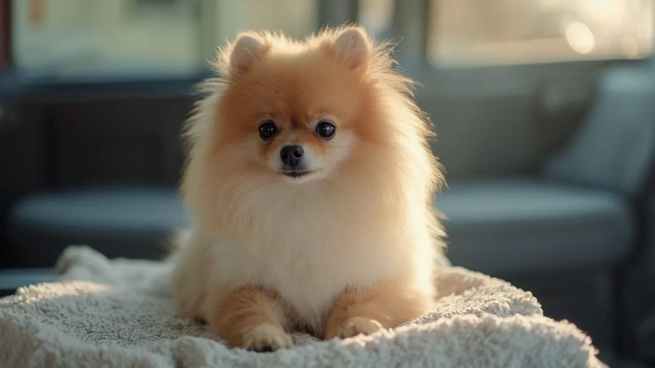 Pomeranian after grooming