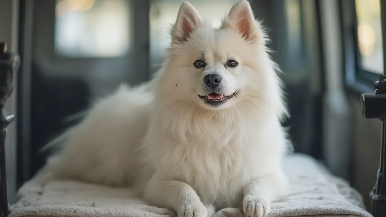 Samoyed before grooming