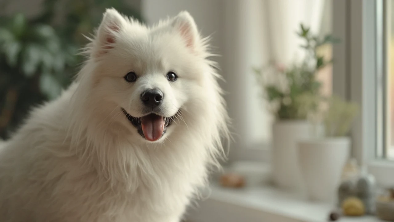 Samoyed after grooming