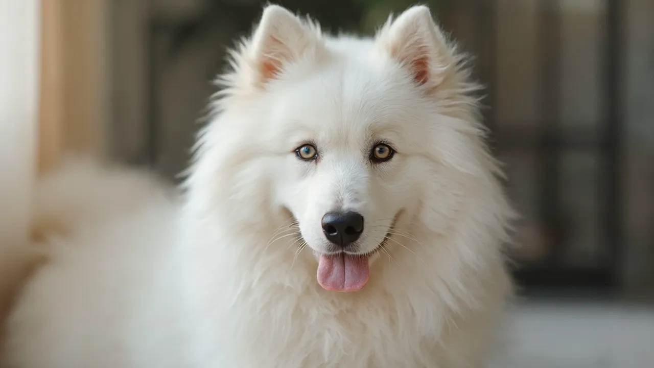 Samoyed before grooming