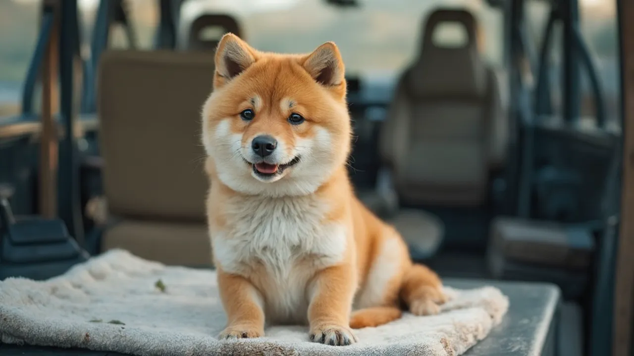 Shiba Inu before grooming
