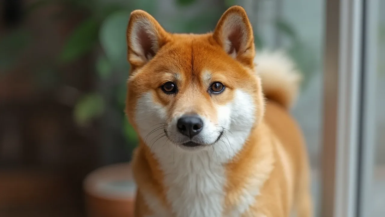 Shiba Inu before grooming