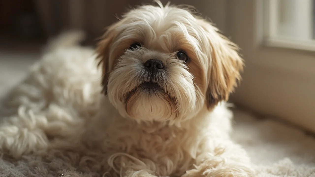 Shih Tzu after maintenance trim grooming