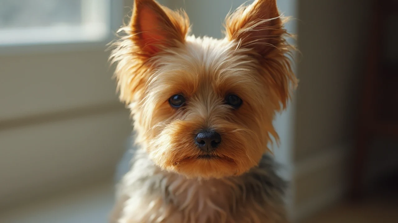 Yorkshire Terrier after de-matting grooming