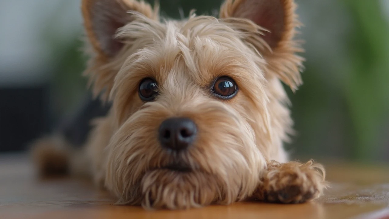 Yorkshire Terrier after maintenance trim grooming